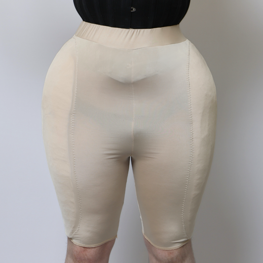 BEIGE PADDED SHORTS