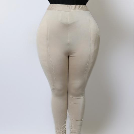 BEIGE PADDED PANT