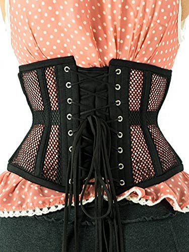 Mesh Steel Boned Underbust Corset (J9-M)