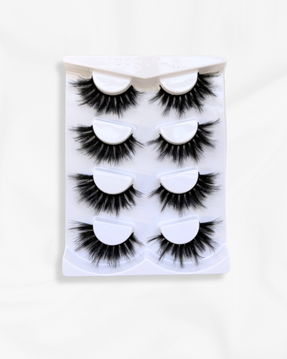 FALSE EYELASH BUNDLES (4 PAIRS)