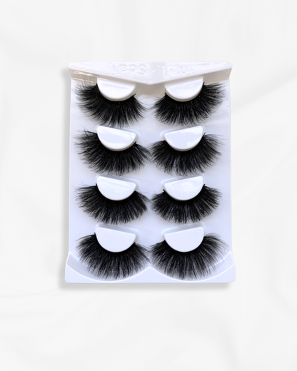 FALSE EYELASH BUNDLES (4 PAIRS)