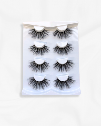 FALSE EYELASH BUNDLES (4 PAIRS)