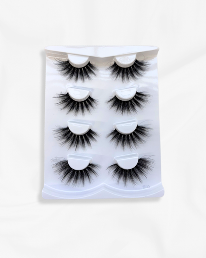FALSE EYELASH BUNDLES (4 PAIRS)