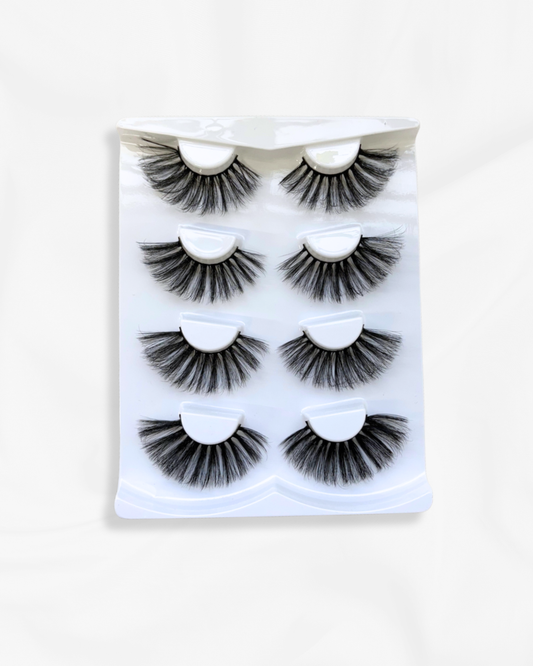 FALSE EYELASH BUNDLES (4 PAIRS) - Bootyque