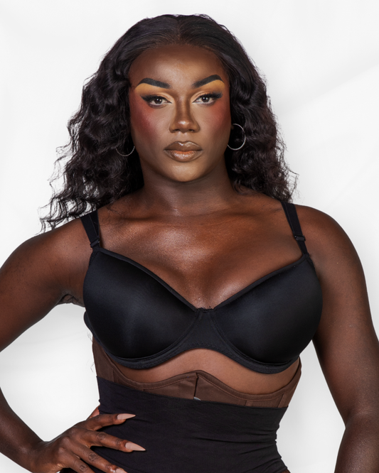 PADDED BRA (BLACK)